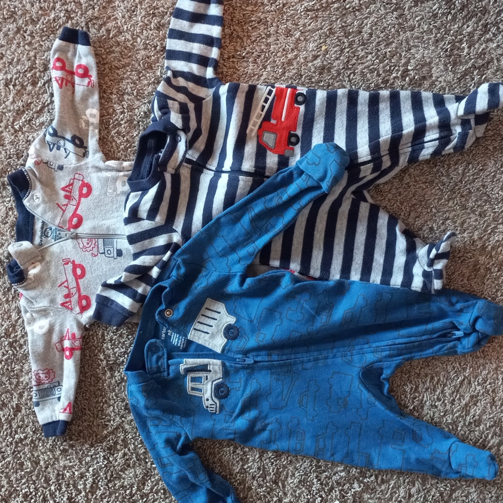 Boys Truck Newborn Footies